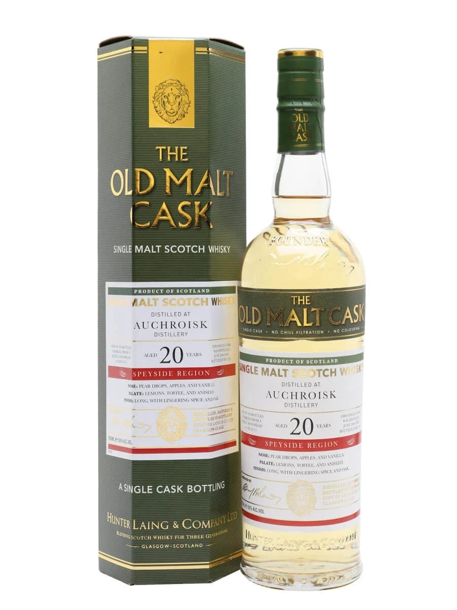 Auchroisk 20Yr 2000-2021 Old Malt Cask by Hunter Laing 700ml