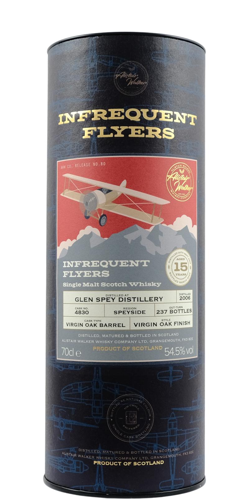 Glen Spey 15Yr 2006 Infrequent Flyers by Alistair Walker 700ml