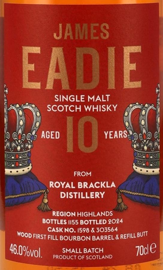 Royal Brackla 10Yr 2013-2023 by James Eadie 700ml