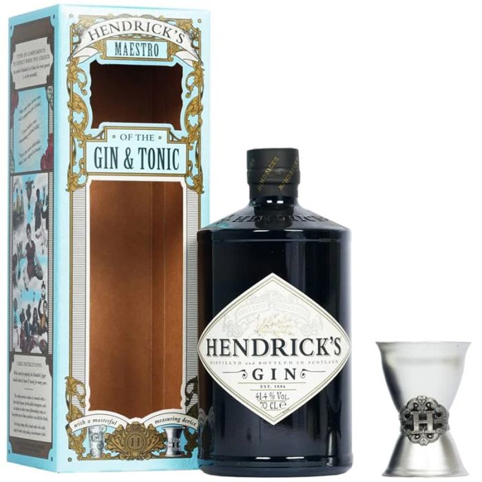 Hendricks London Dry Gin 700ml + Jigger Gift Pack