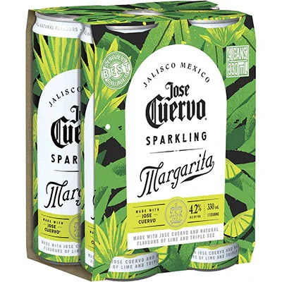 Jose Cuervo Sparkling Margarita 4.2% 4x330ml Cans - NZ Liquor Online