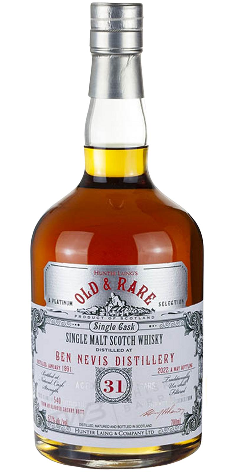Ben Nevis 31Yr 1991-2022 Old & Rare by Hunter Laing 700ml