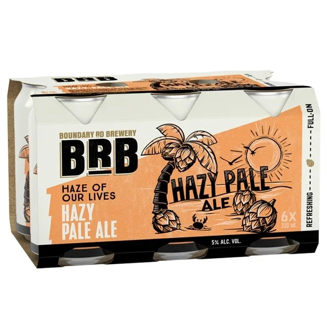 BRB Hazy Pale Ale 4.8% 6pk Cans 330ml