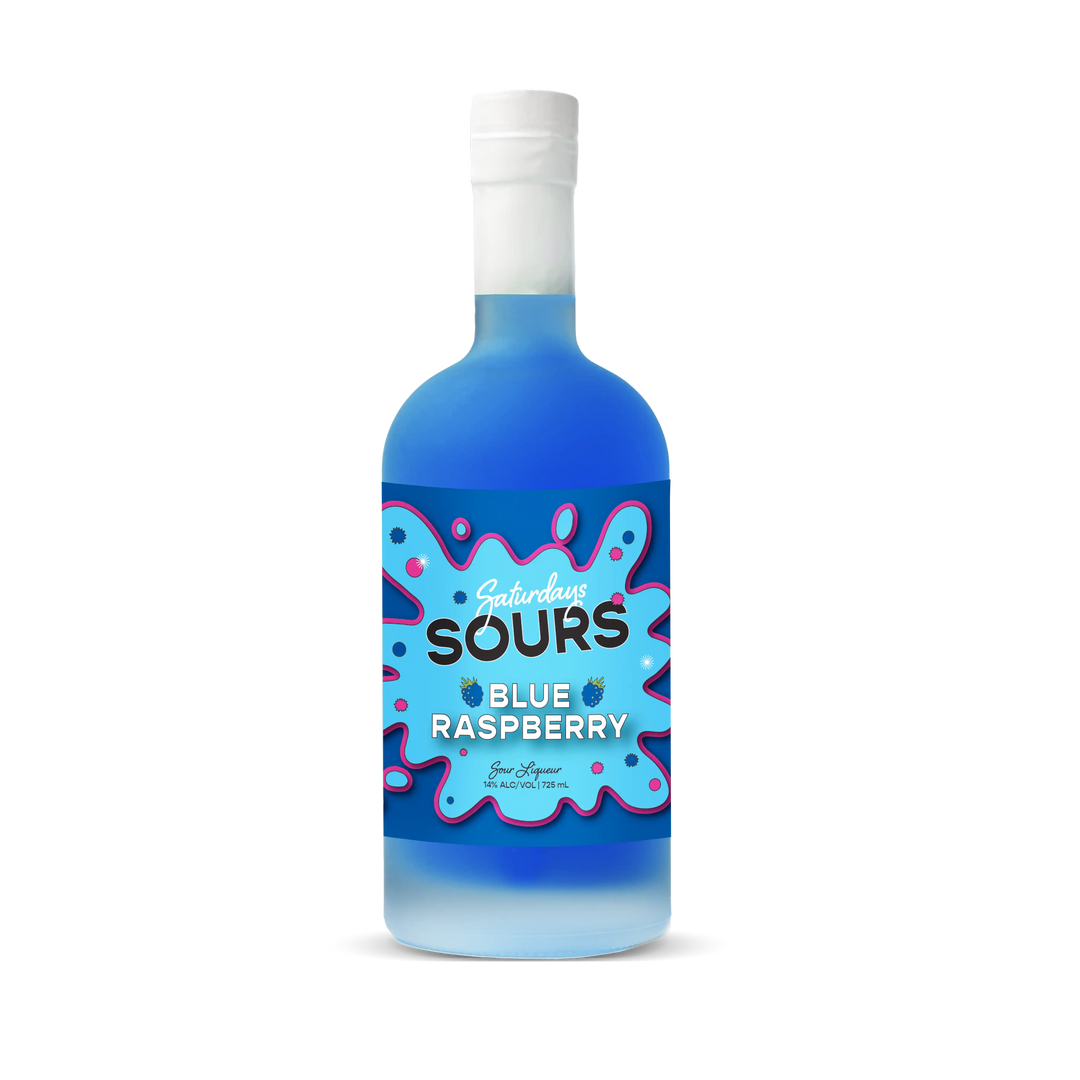 Saturdays Sours Blue Raspberry 725ml Bottle 14% ABV