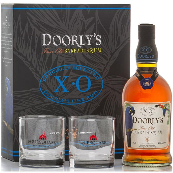 Doorly's XO Rum Gift Pack (700ml + 2 glasses)