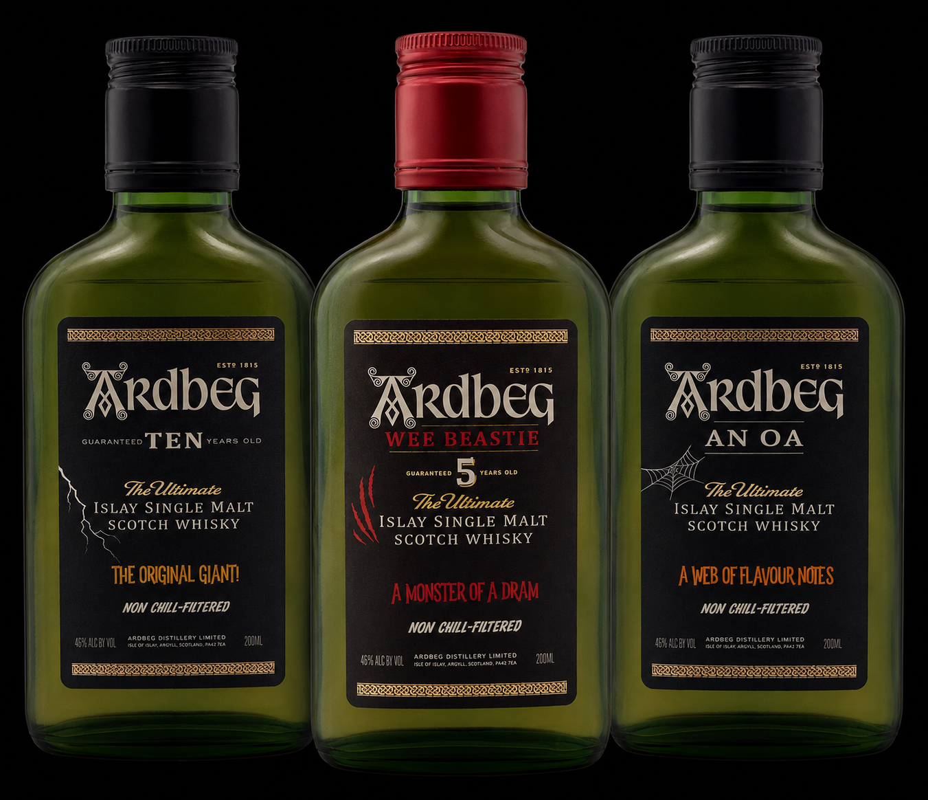 Ardbeg The Three Monsters of Smoke - 3 x 200ml