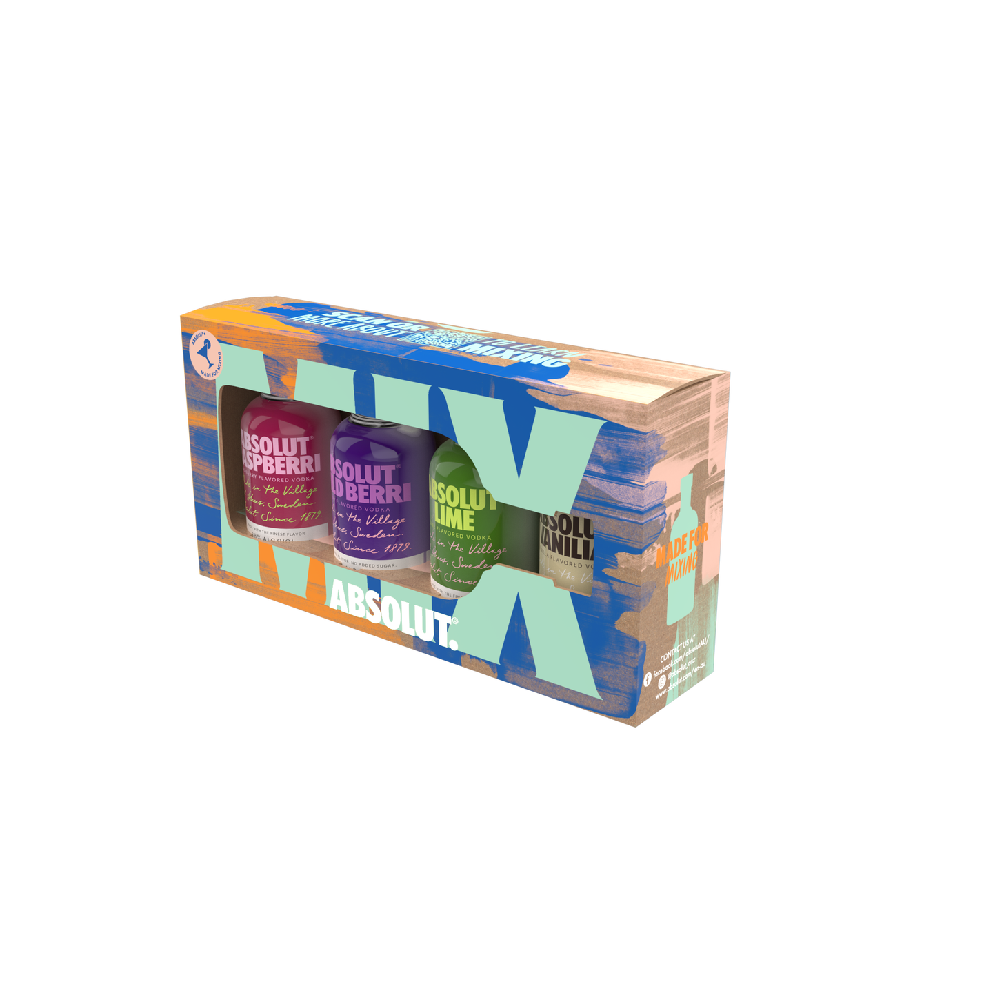 Absolut Tasting Pack 4*50ml - 1 Set