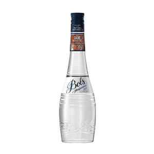 Bols Creme de Menthe liqueur bottle, clear glass with blue cap, premium spirit for cocktails