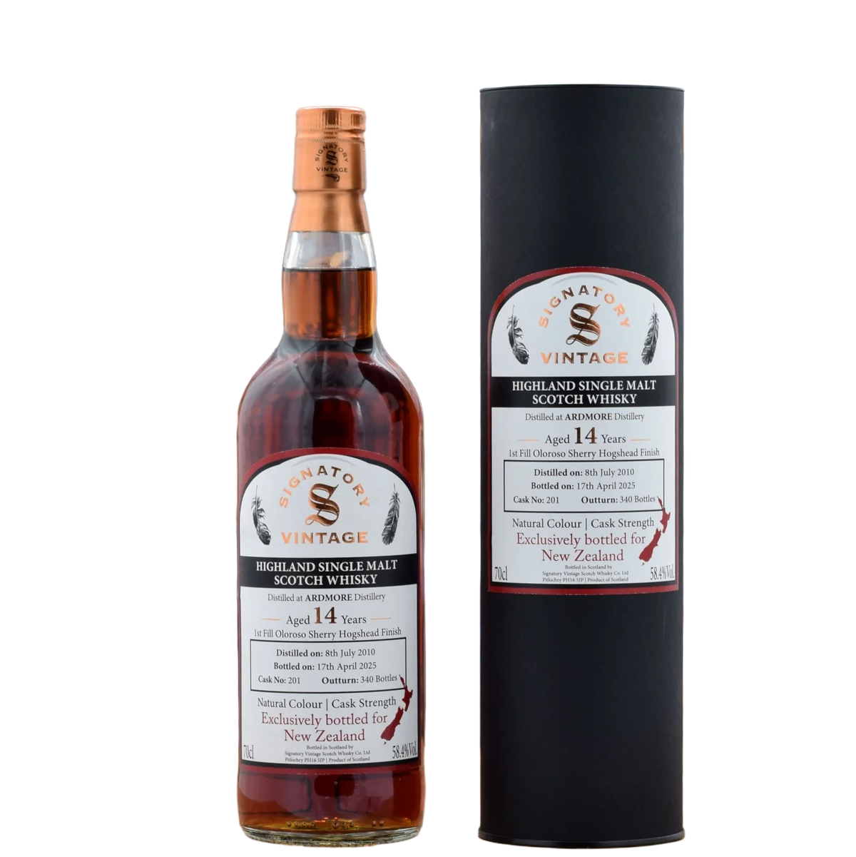 Ardmore 14Yr 2010-2025 New Zealand Exclusive by Signatory Vintage 700ml