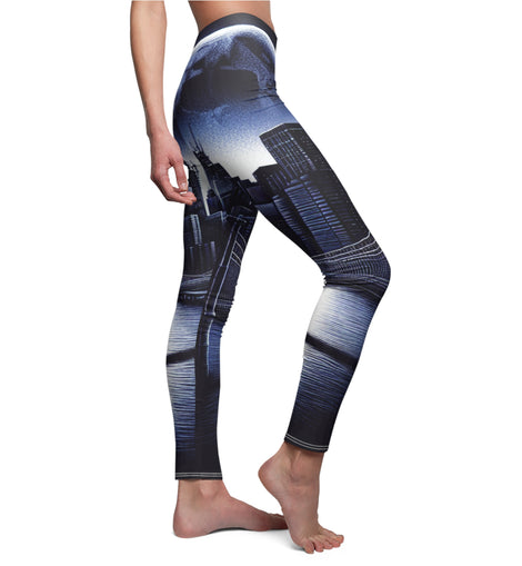 Dark City Women's Casual Leggings - Stylish Activewear for City Lovers