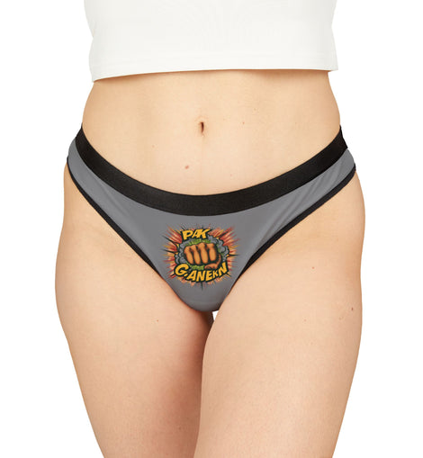 PAK! GANERN Tanga gris para mujer: ropa interior cómoda y bonita