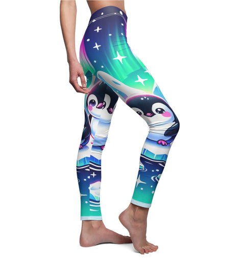 Aurora Penguin Women's Casual Leggings - Fun & Comfortable Activewear