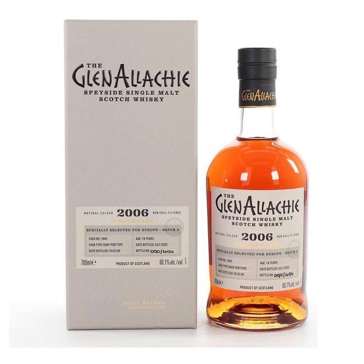 GlenAllachie 15Yr 2006-2021 #1841 Ruby Port Pipe (Europe Exclusive Release) 700ml