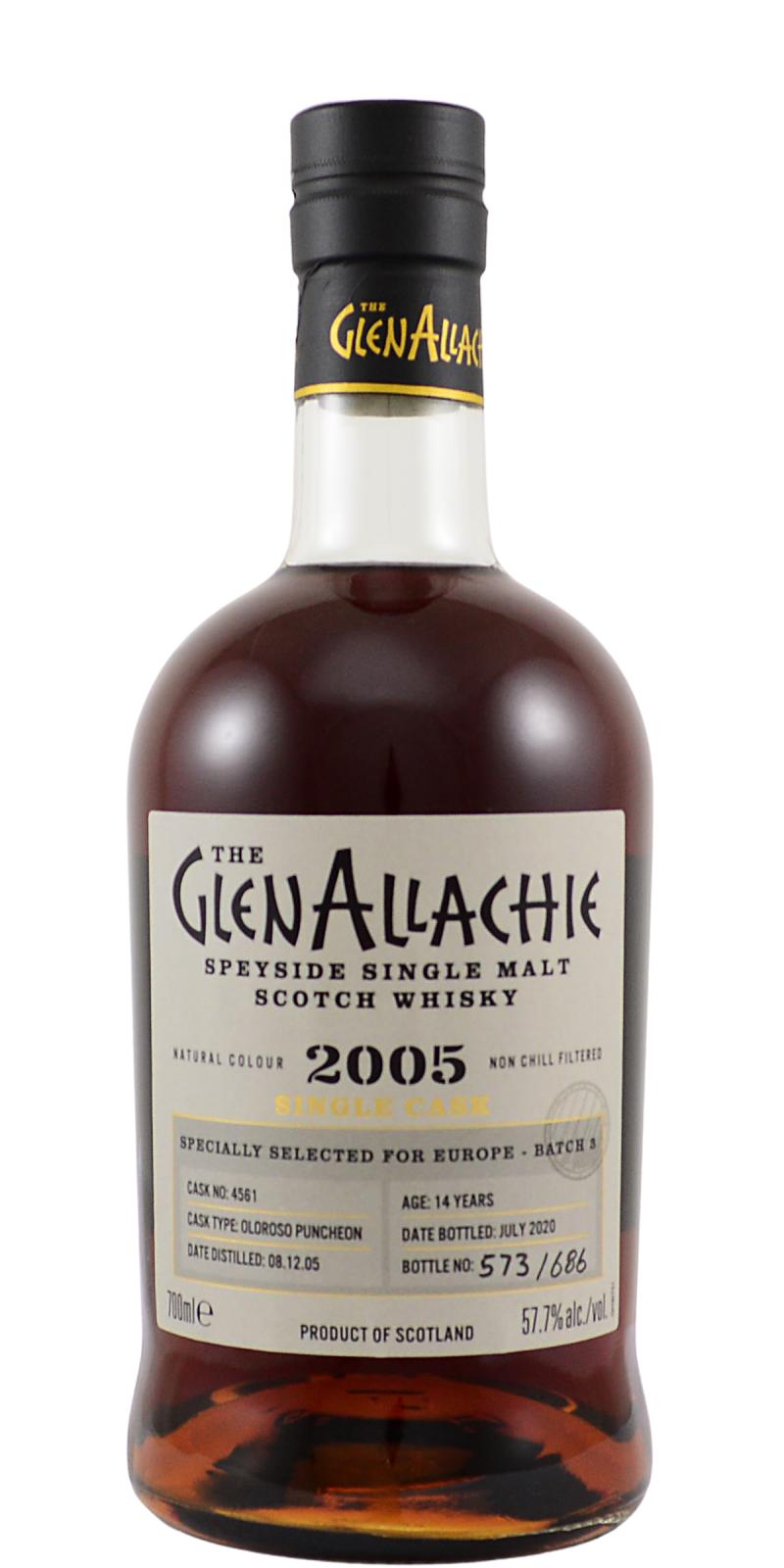 GlenAllachie 14Yr 2005-2020 #4561 Oloroso Puncheon 700ml