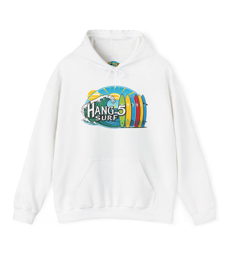 Sudadera con capucha unisex de mezcla pesada Hang5 Surf Style 01