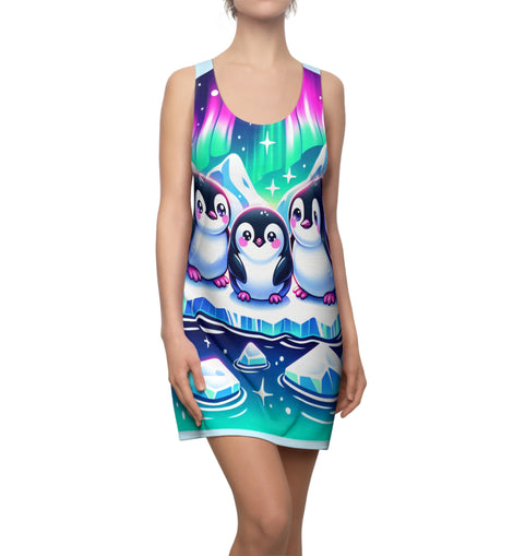 Aurora Penguin Racerback Dress - Perfect for Summer Fun
