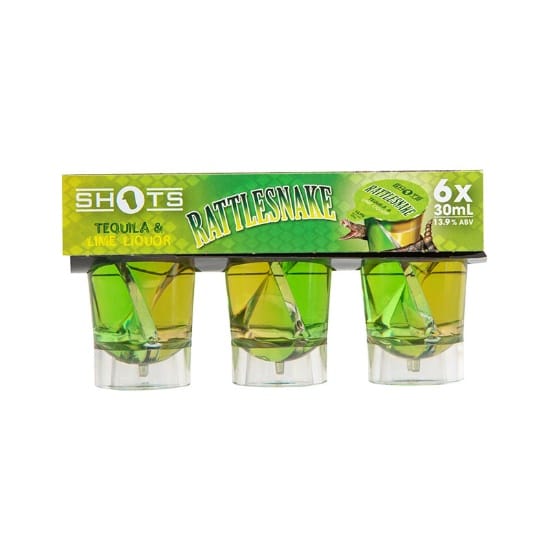 Shots Rattlesnake Tequila Lime 13.9% 6x30ml