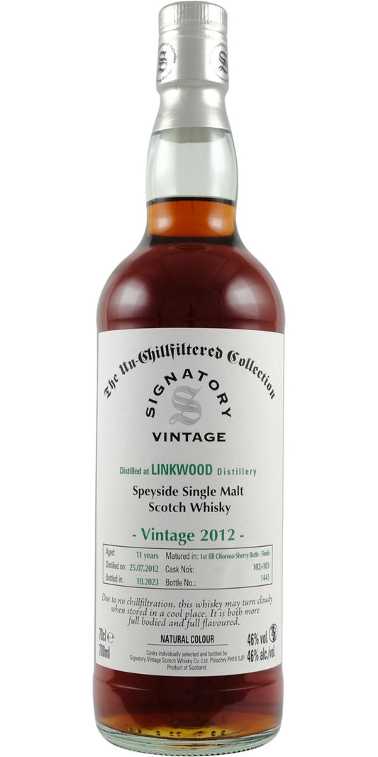 Linkwood 11Yr 2012-2024 Unchillfiltered Series by Signatory 700ml