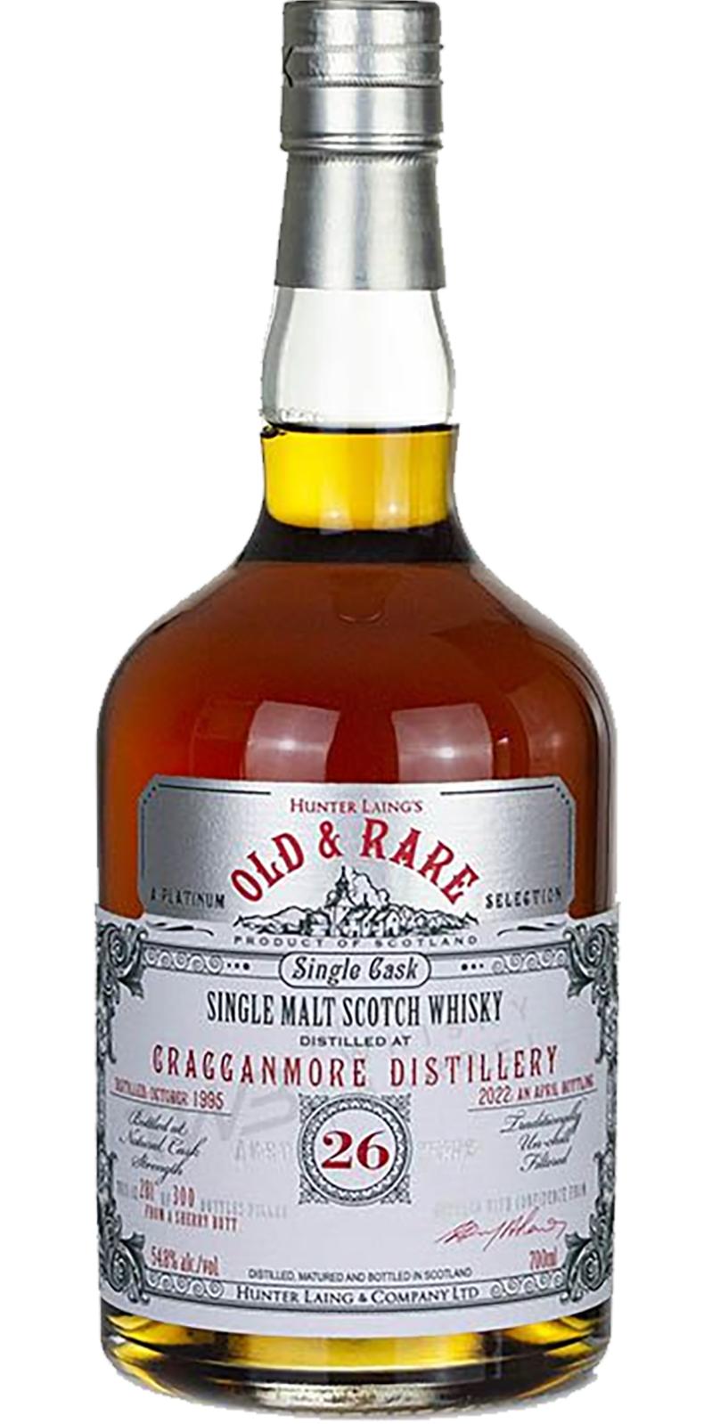 Cragganmore 26Yr 1995 (Old & Rare by Hunter Laing) 700ml