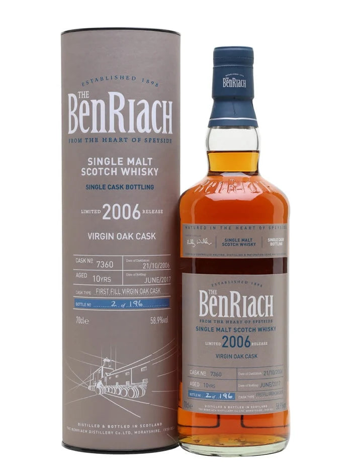 Benriach 10Yr 2006-2017 #7360 (First Fill Virgin Oak, Batch 14) 700ml
