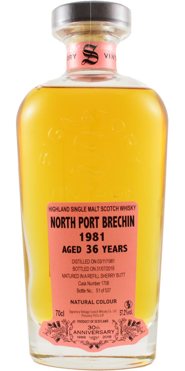 North Port Brechin 36Yr 1981-2018 (Signatory 30th Anniversary) 700ml