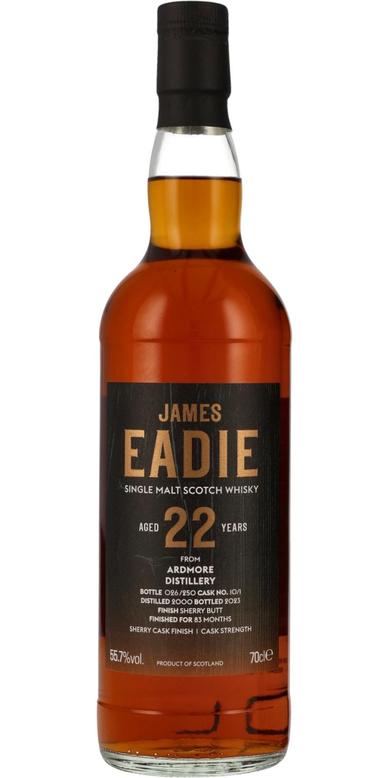 Ardmore 22Yr 2000-2023 Sherry Cask Finish by James Eadie 700ml