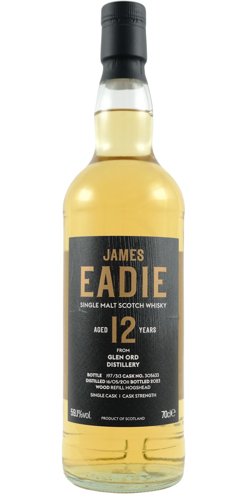 Glen Ord 12Yr #305633 Single Cask by James Eadie 700ml