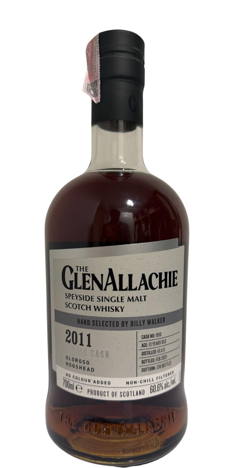 GlenAllachie 13Yr 2011-2025 #1950 Oloroso Hogshead 700ml