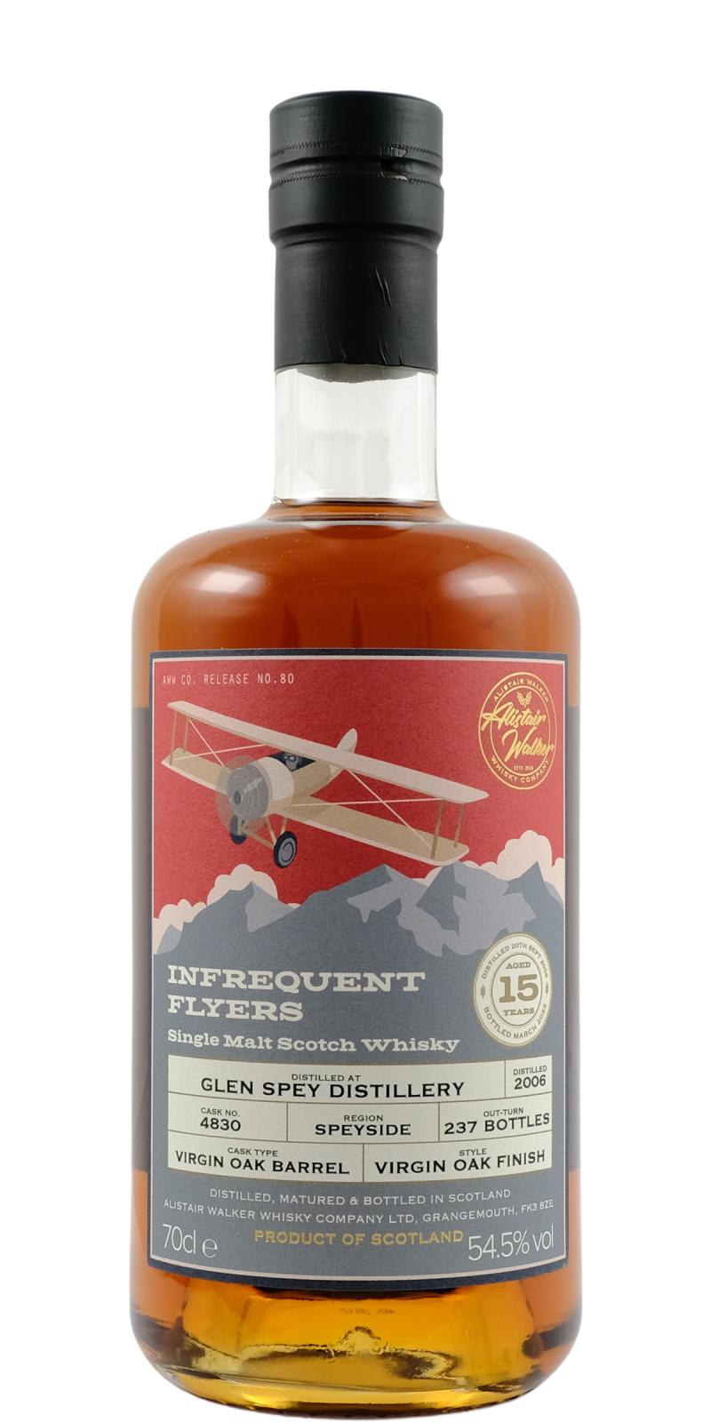 Glen Spey 15Yr 2006 Infrequent Flyers by Alistair Walker 700ml