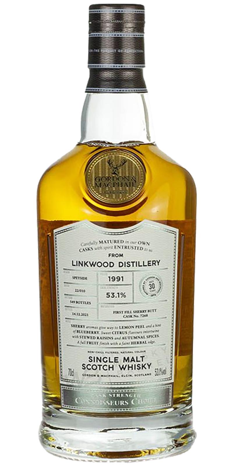 Linkwood 30Yr 1991 Gordon & PacPhail 700ml