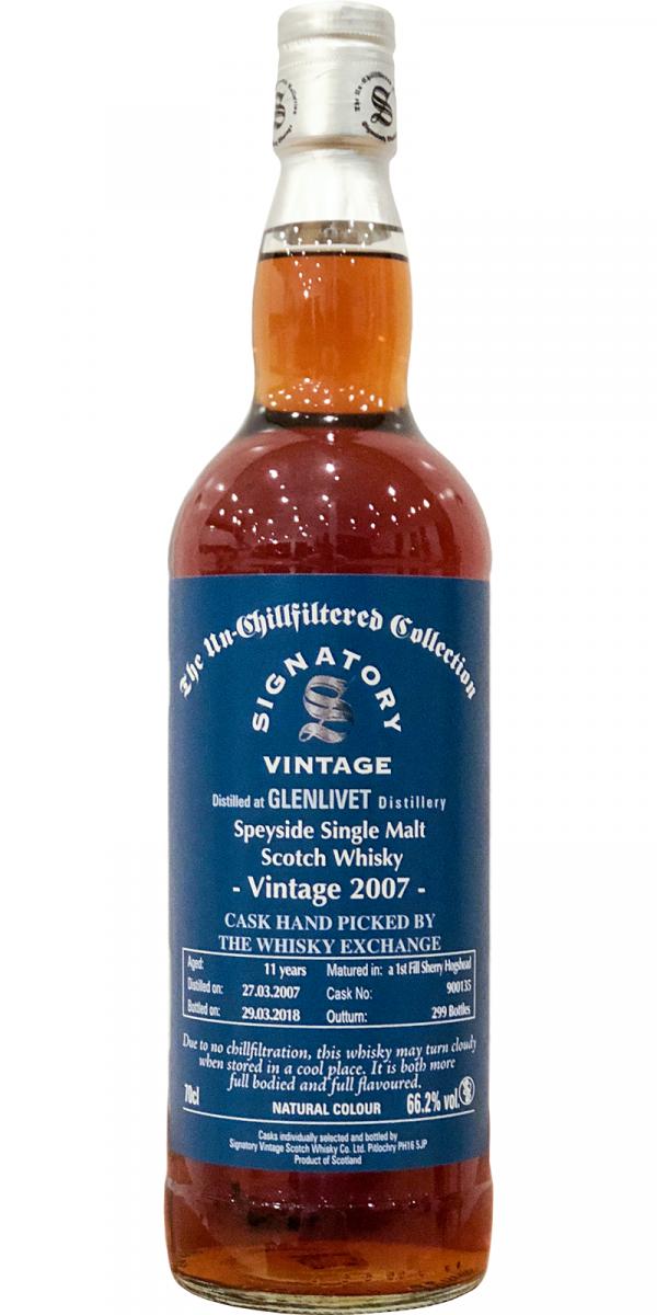 Glenlivet 11Yr 2007-2018 TWE Exclusive (The Unchillfiltered Collection by Signatory) 700ml
