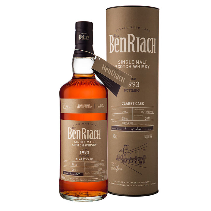 Benriach 25Yr 1993-2016 #7944 (Claret Cask, Batch 16) 700ml