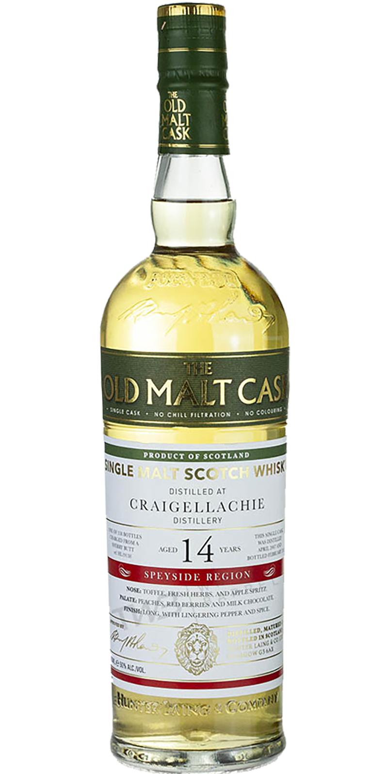 Craigellachie 14Yr 2007-2022 (Old Malt Cask) 700ml