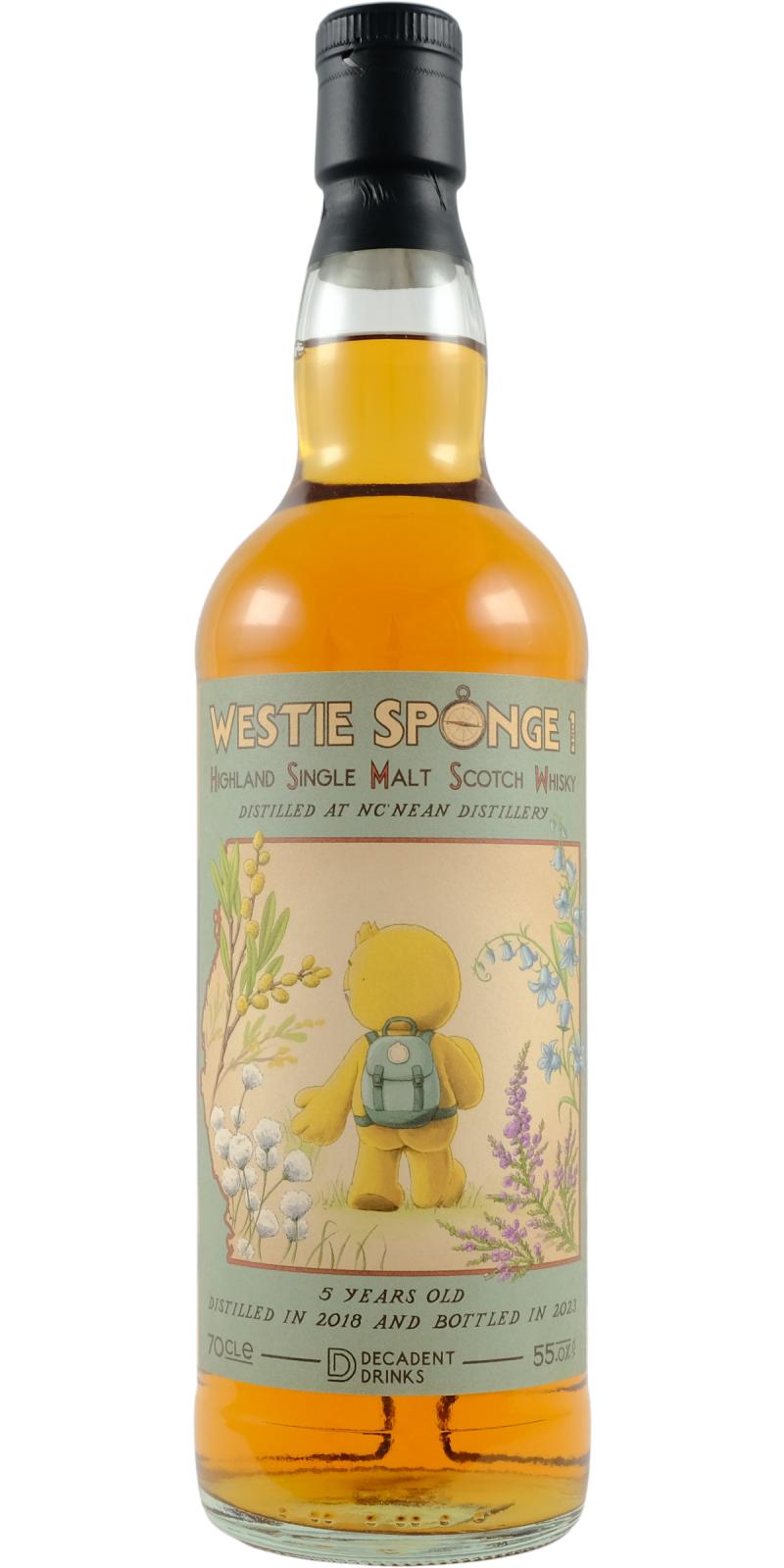 Nc'Nean 5Yr 2018-2023 Westie Sponge 1 by Decadent Drinks 700ml