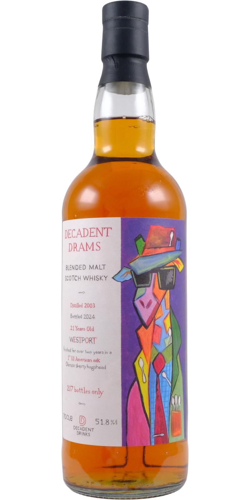 Westport 21Yr 2003-2024 Decadent Drinks by Decadent Drams 700ml
