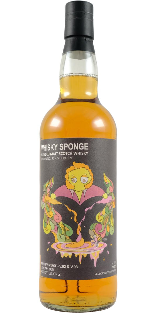 Sideburn 31Yr Whisky Sponge 95 by Decadent Drinks 700ml