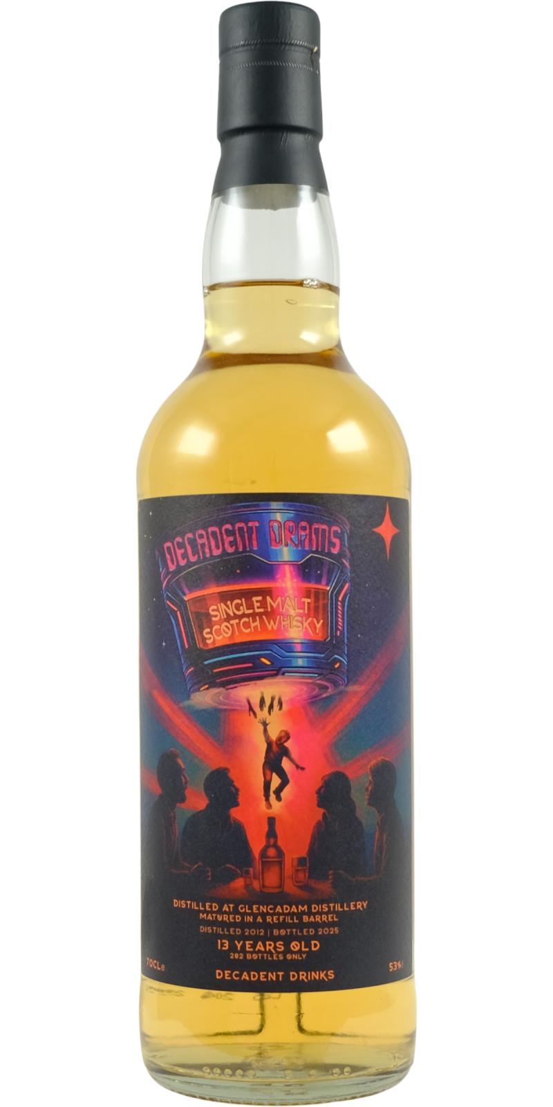 Glencadam 13Yr 2012-2025 Decadent Drams by Decadent Drinks 700ml