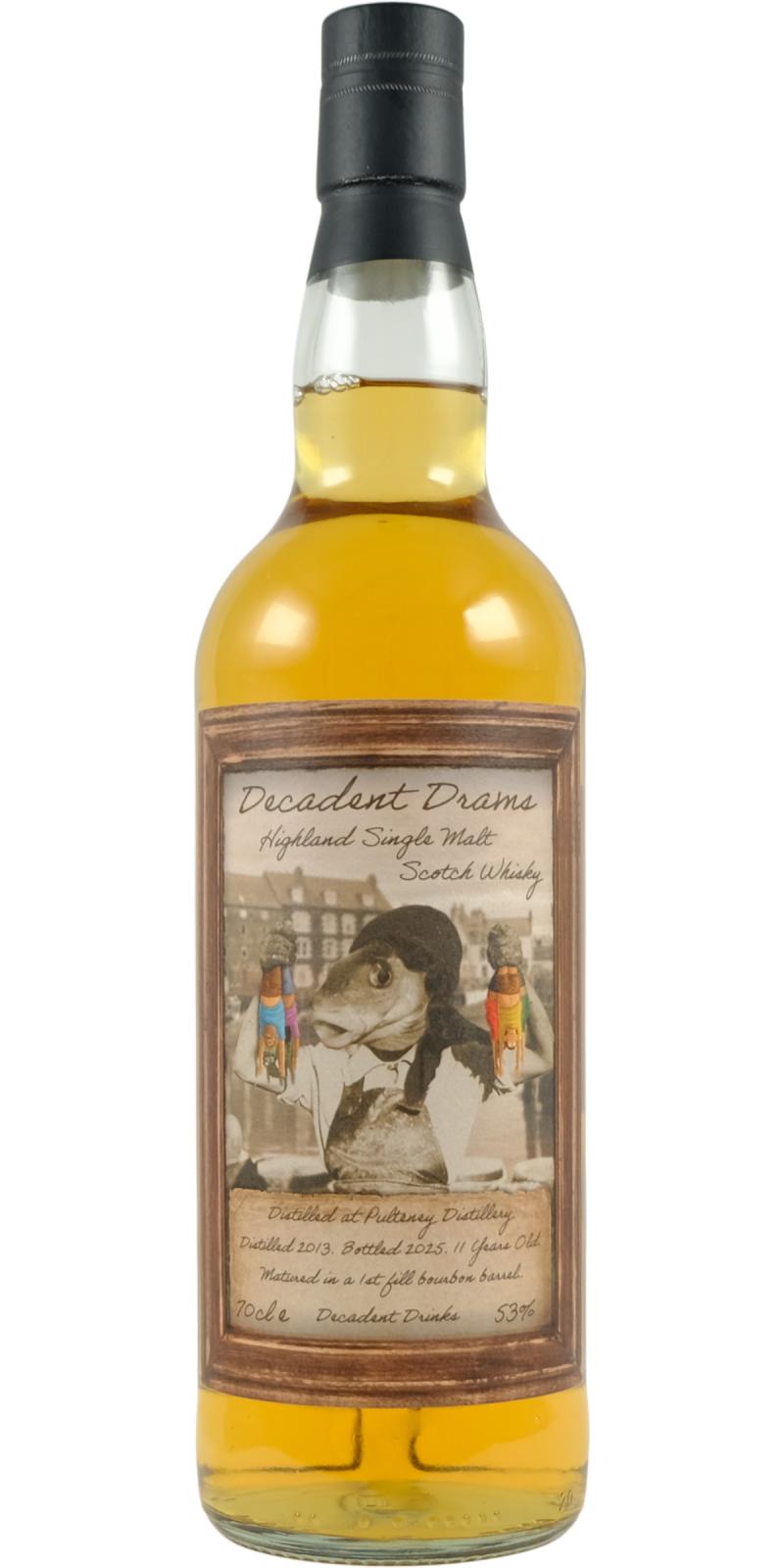 Old Pulteney 11Yr 2013-2025 Decadent Drams by Decadent Drinks 700ml