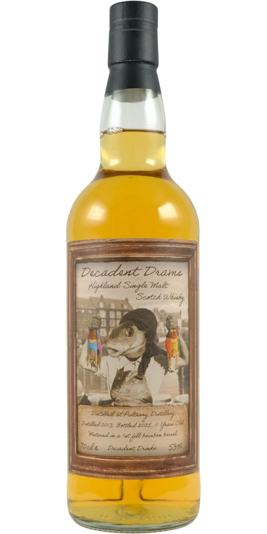 Old Pulteney 11Yr 2013-2025 Decadent Drams by Decadent Drinks 700ml