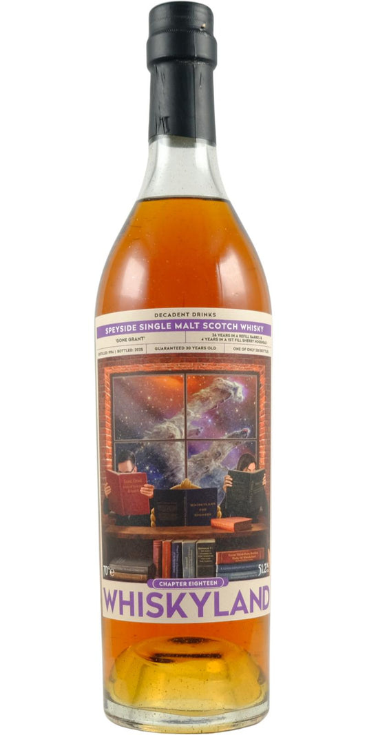 Gone Grant 30Yr 1994-2025 Whiskyland Chapter Eighteen by Decadent Drinks 700ml