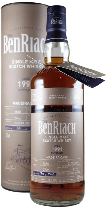 Benriach 27Yr 1991-2019 #1850 (Madeira Hogshead, Batch 16) 700ml