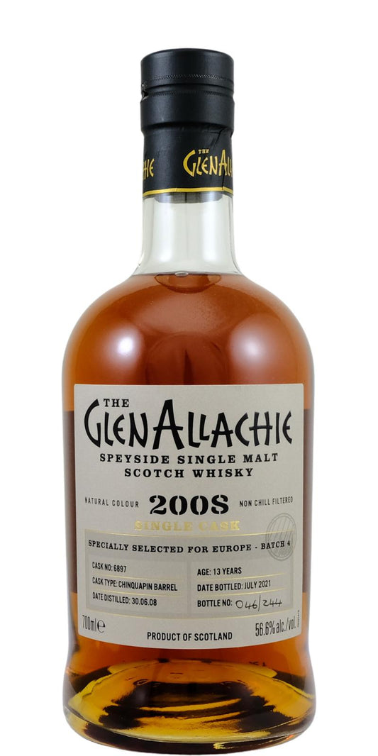 GlenAllachie 13Yr 2008-2021 #6897 Chinquapin Barrel (Europe Exclusive Release) 700ml