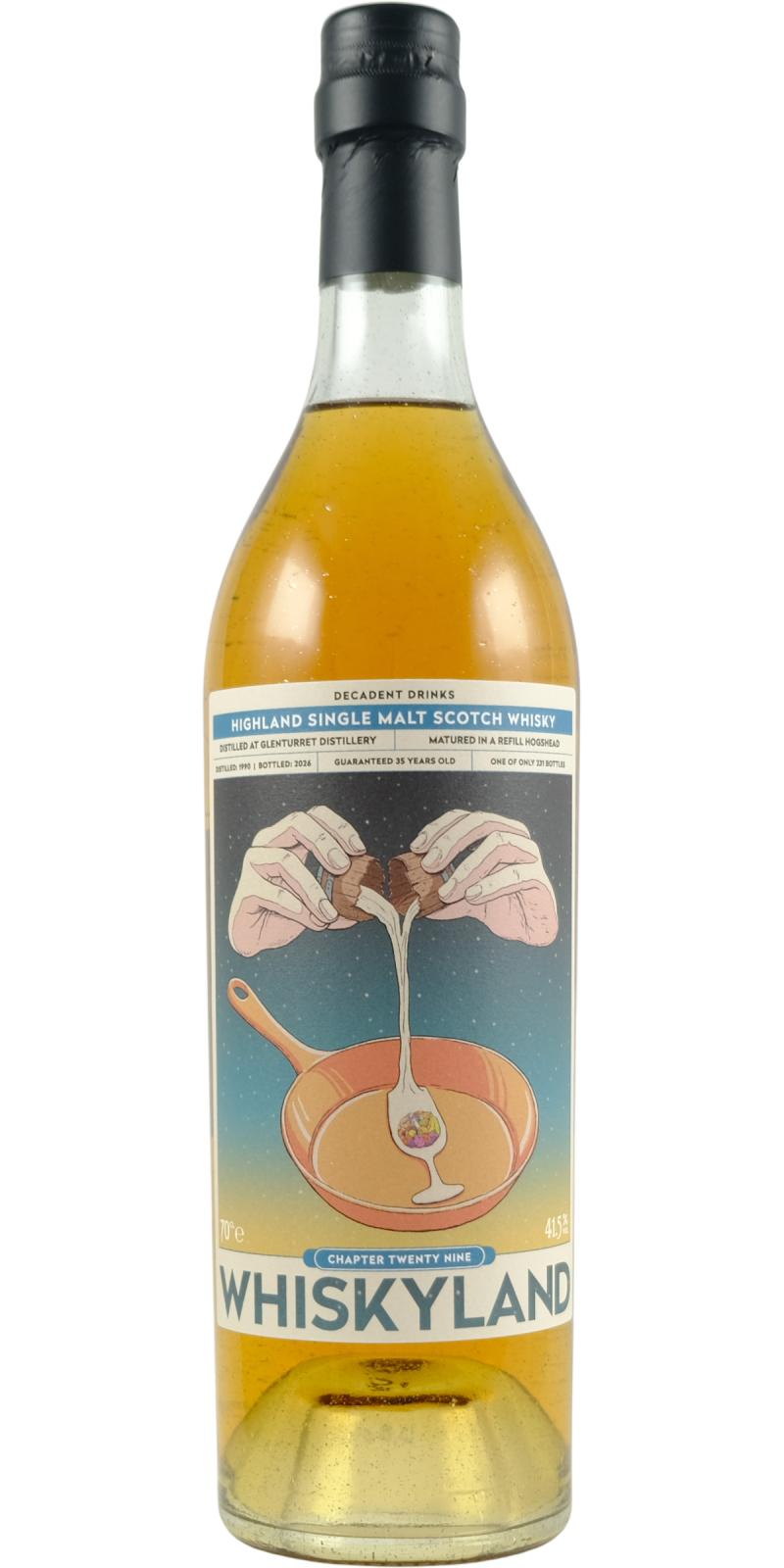Glenturret 35Yr 1990-2026 Whiskyland Chapter Twenty Nine by Decadent Drinks 700ml