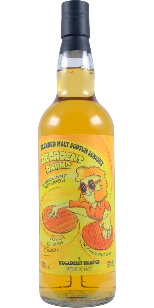 Sideburn 31Yr Vintage 1992 + 1993 by Decadent Drinks 700ml