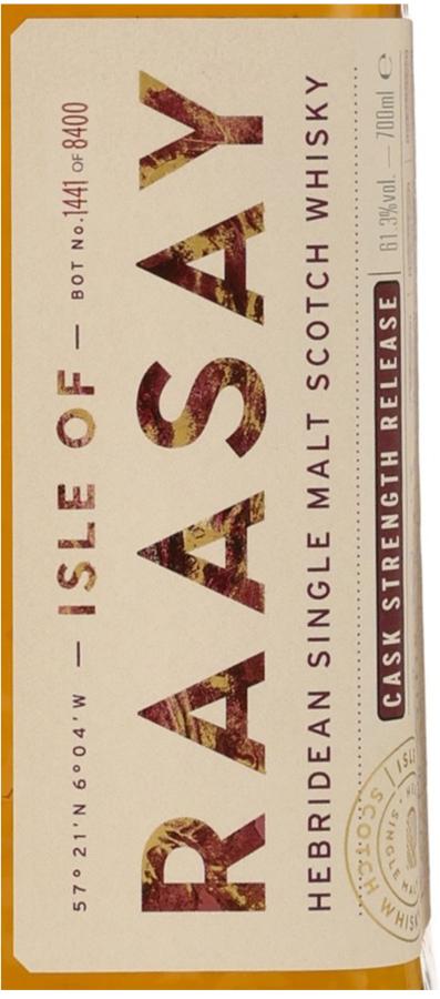 Isle of Raasay Cask Strength 700ml