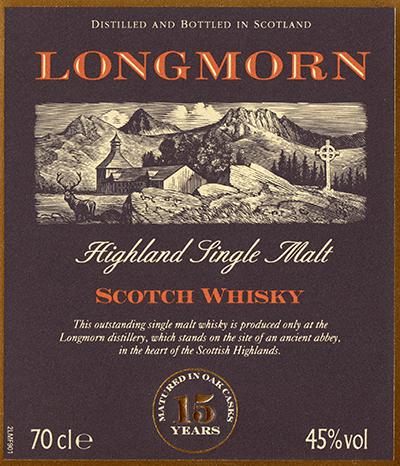 Longmorn 15Yr (Bottled in 1990s) 700ml