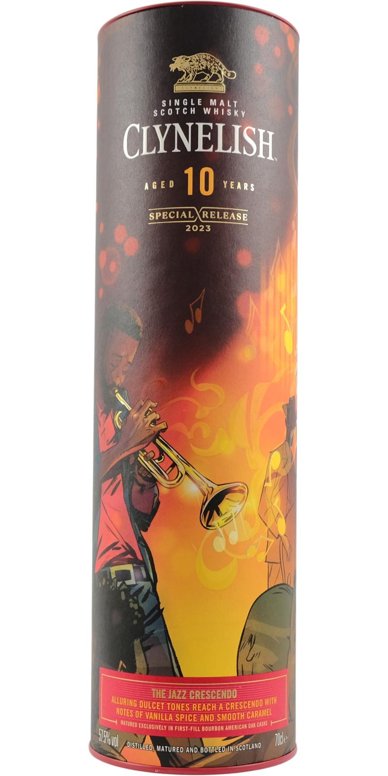 Clynelish 10Yr 'The Jazz Crescendo' Diageo Special Release 2023 700ml