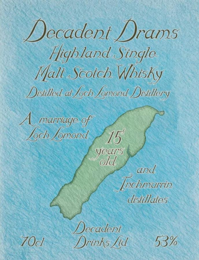 Loch Lomond 15Yr Decadent Drams by Decadent Drinks 700ml