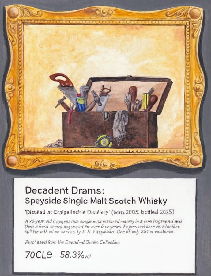 Craigellachie 20Yr 2005-2025 Decadent Drams by Decadent Drinks 700ml
