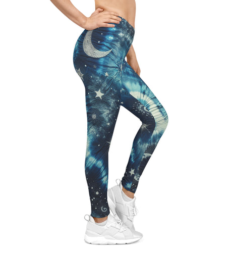 Leggings casuales para mujer Cosmic Dream - Diseño de universo estrellado